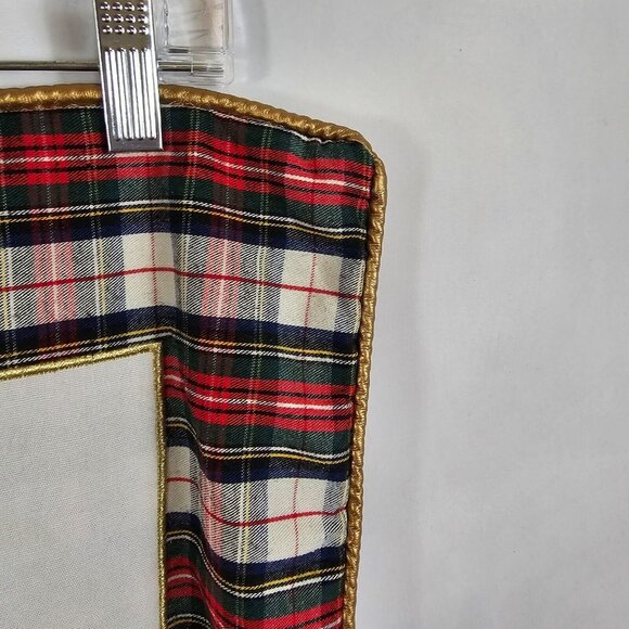 Willamstown 18" Gray Frenchie Bulldog Gold/Red Checker Plaid Pillow Sham Cover - Picture 6 of 10